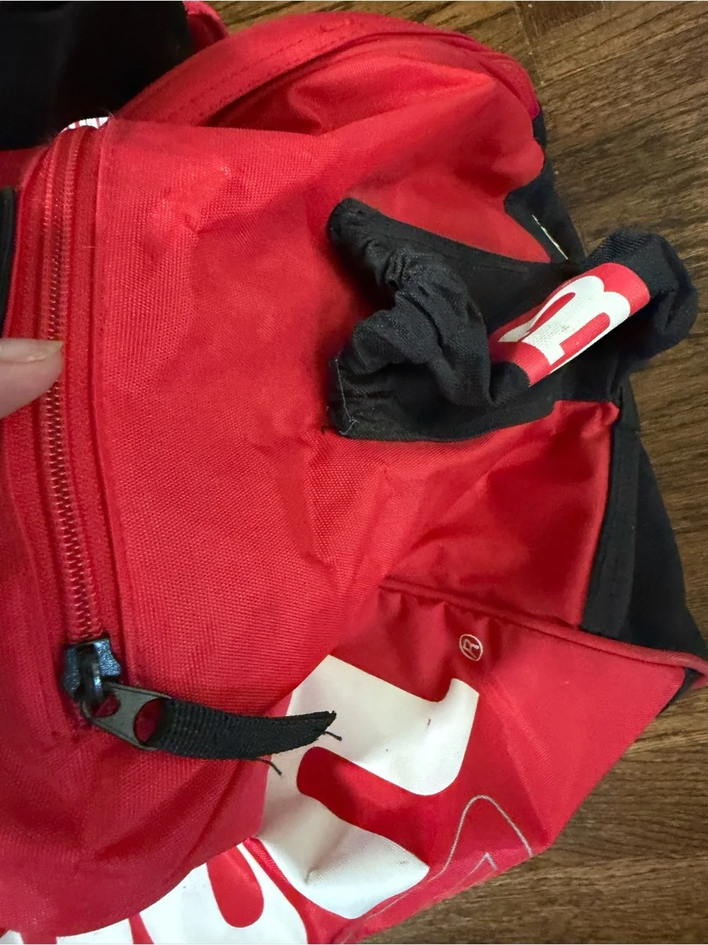 Wilson Red and Gray Duffel Tennis Bag
